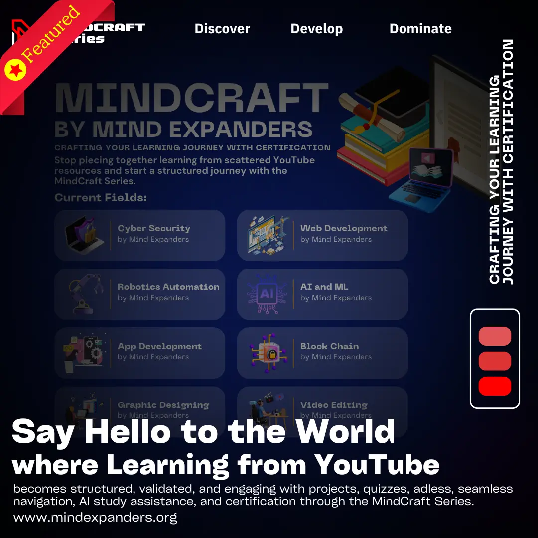 MindCraft Courses Banners